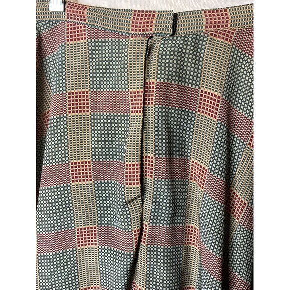 Vintage ILGWU Union-Made Plaid A-Line Skirt Dry Clean Only Size 2 Made In USA - Picture 7 of 8